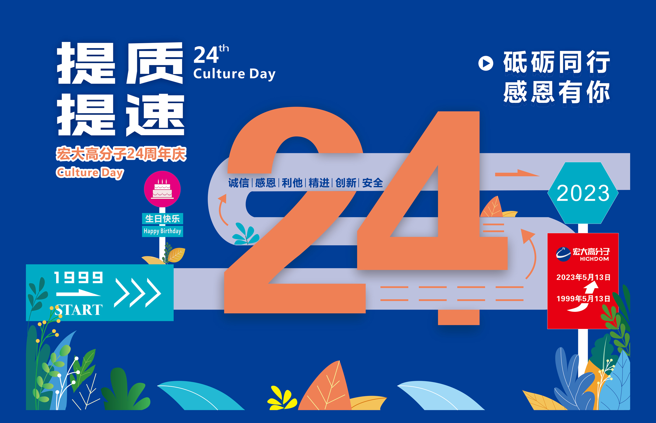 砥礪同行，感恩有你 | 宏大高分子24周年
